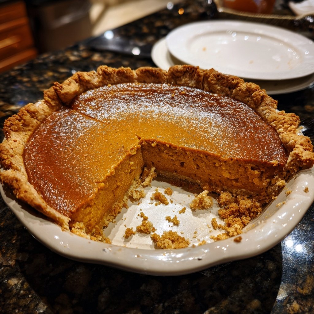 Festive Spiced Pumpkin Pie