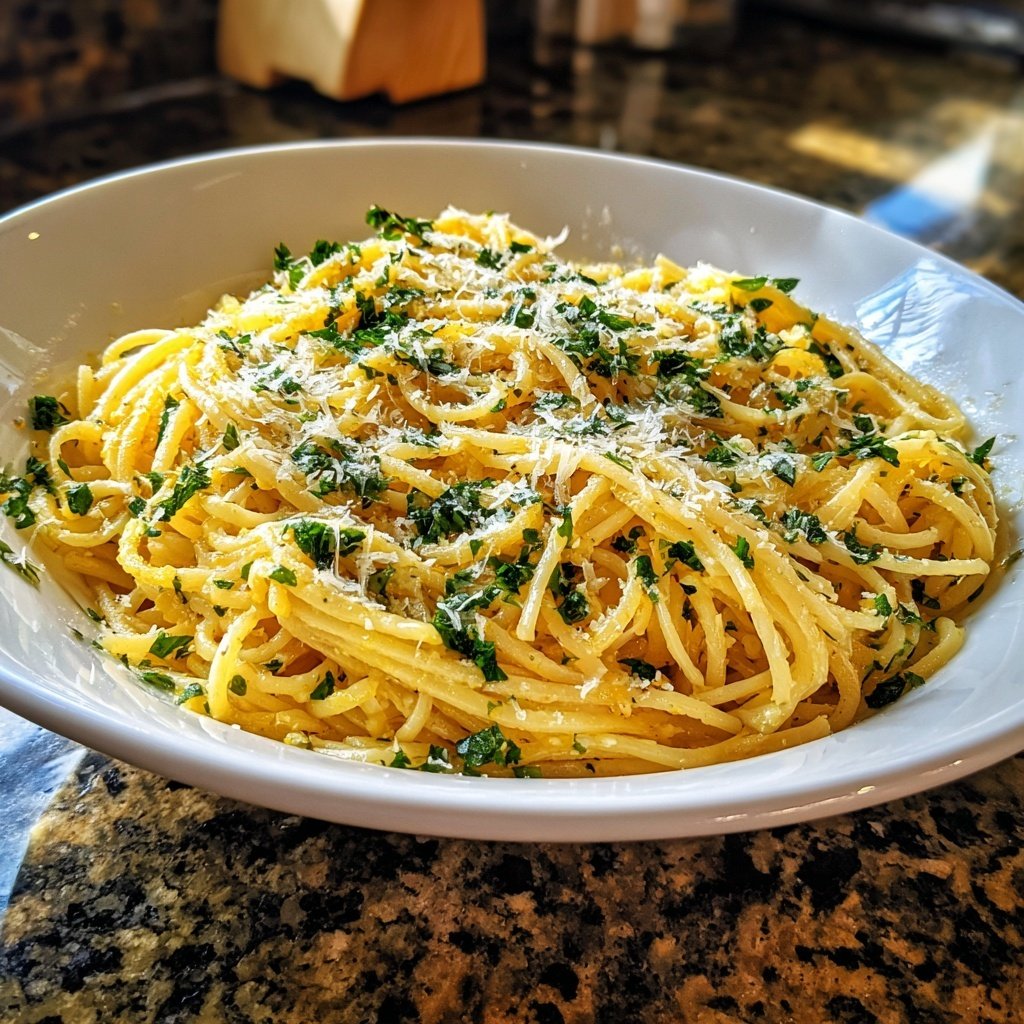 Quick Garlic Butter Pasta